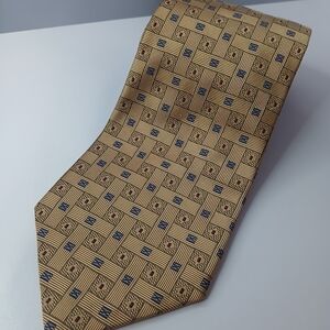 Elegant Gold and Black Patterned Tie
